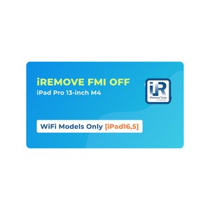iRemove FMI OFF iPad Pro 13 inch M4 WiFi Only [iPad16,5]