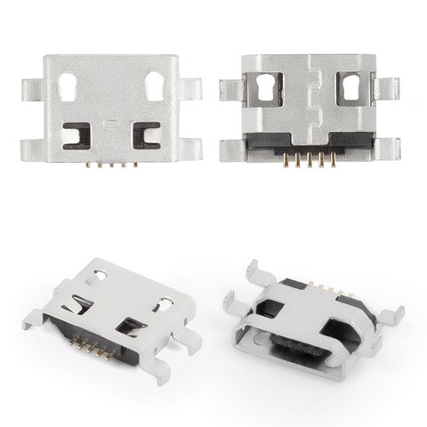 Conector de carga puede usarse con Fly Flylife Connect 7.85 3G 2, 5 pin, micro USB tipo B