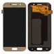 Pantalla LCD puede usarse con Samsung A520 Galaxy A5 (2017), dorado, sin marco, original (vidrio reemplazado)
