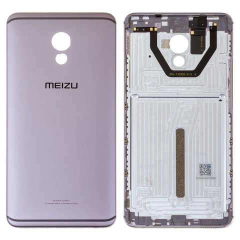 Panel trasero de carcasa puede usarse con Meizu Pro 6 Plus, negra, gris