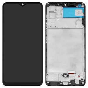 Pantalla LCD puede usarse con Samsung A325 Galaxy A32, negro, con marco, High Copy, con borde ancho, OLED 6,36" 