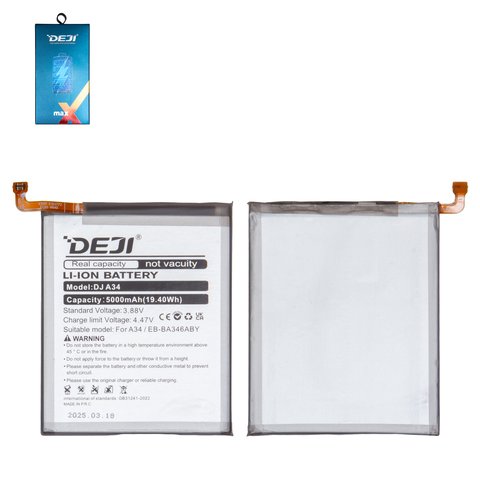 Batería Deji EB BA226ABY puede usarse con Samsung A226 Galaxy A22 5G, Li ion, 3.85 V, 5000 mAh