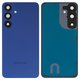 Panel trasero de carcasa puede usarse con Samsung S936 Galaxy S25 Plus, azul, con vidrio de cámara, con componentes, Original (PRC), navy