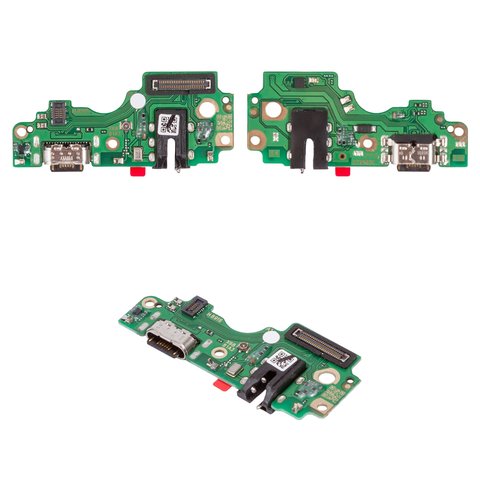 Cable flex puede usarse con Tecno Spark 30 Pro KL7 ; Infinix Hot 50 Pro X6881 , del conector de carga, con componentes, Original PRC , placa del cargador