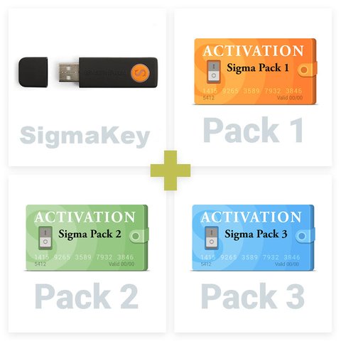 SigmaKey + активации Sigma Pack 1, 2, 3