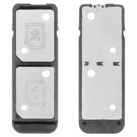 Тримач SIM карти для Sony F3112 Xperia XA Dual, F3116 Xperia XA Dual, чорний