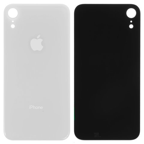 Задняя панель корпуса для iPhone XR, белая, нужно снять стекло камеры, small hole