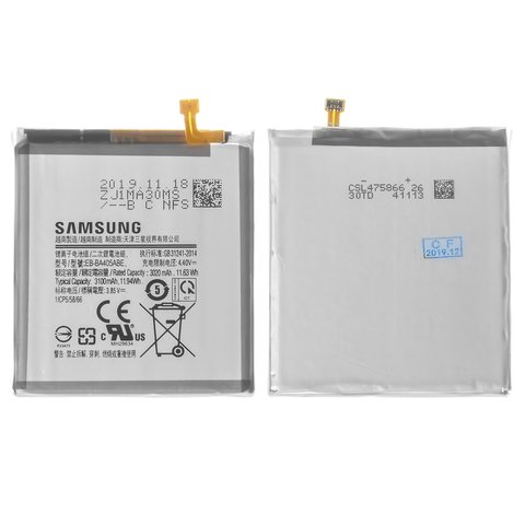 Акумулятор EB BA405ABE для Samsung A405F DS Galaxy A40, Li Polymer, 3,85 B, 3100 мАг, Original PRC 