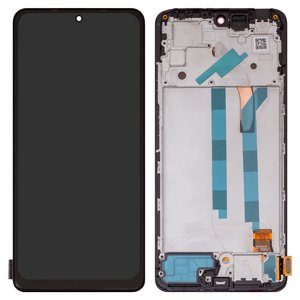 Дисплей для Xiaomi Redmi Note 11 Pro, Redmi Note 11 Pro 5G, чорний, з рамкою, High Copy, OLED 