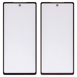 Стекло корпуса для Google Pixel 6a, с OCA пленкой, черное