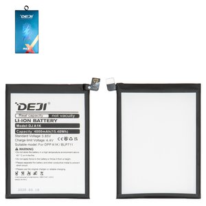 Аккумулятор Deji BLP711 для Oppo A1k, Li ion, 3,85 B, 4000 мАч