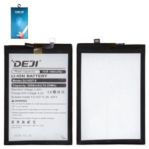 Акумулятор Deji BL 49FX для Infinix Hot 8, Hot 9 Pro X655F , Smart 6 X6511 , Li ion, 3,85 B, 5000 мАч