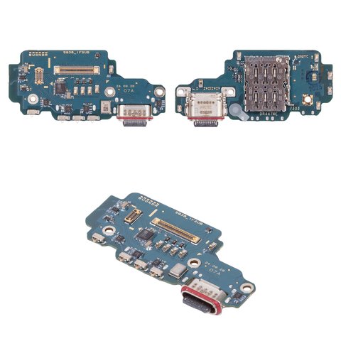 Шлейф для Samsung S938 Galaxy S25 Ultra, коннектора зарядки, с компонентами, Original PRC , плата зарядки