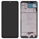 Дисплей для Samsung A325 Galaxy A32, чорний, з рамкою, Сopy, (TFT)