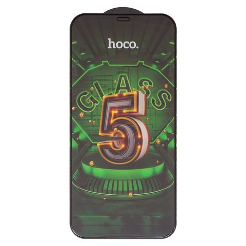 Защитное стекло Hoco G12 для Apple iPhone 12 Pro Max, 5D Full Glue, без упаковки , черный