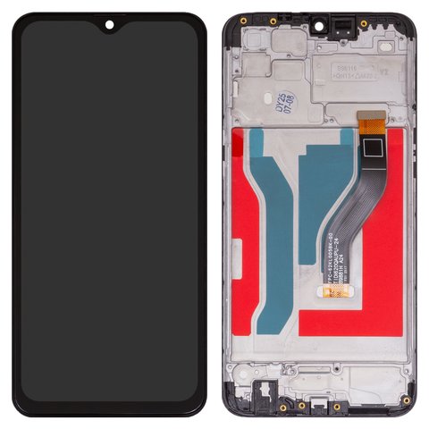 Дисплей для Samsung A107 Galaxy A10s, чорний, з рамкою, High Copy