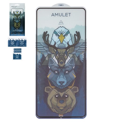 Захисне скло iNobi Amulet для Realme 11 4G, C55, Full Glue, Anti Static, чорний