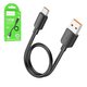 USB кабель Hoco X96, USB тип-C, USB тип-A, 25 см, 100 Вт, 6 А, черный, #6942007609425