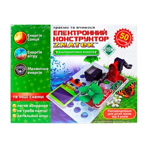 Конструктор ЗНАТОК Альтернативная энергия (50 проектов)