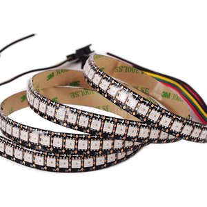 RGB LED Strip SMD5050, WS2813 with controls, black, IP65, 5 V, 144 LEDs m, 1 m 